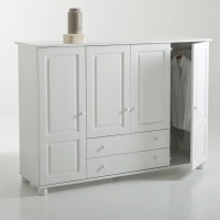 Шкаф Из массива сосны Redmond единый размер белый LA REDOUTE INTERIEURS  фото, kupilegko.ru